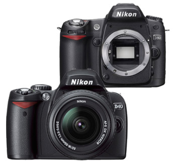   Nikon D80, D40 