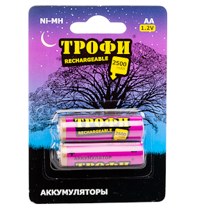 Трофи HR6-2BL 2500 mAh (20/240/14400)