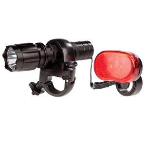 BC1W Фонарь ЭРА Вело, 1W LED, 3хААА, крепление, сигнал. фонарь, блистер (24/96/384)