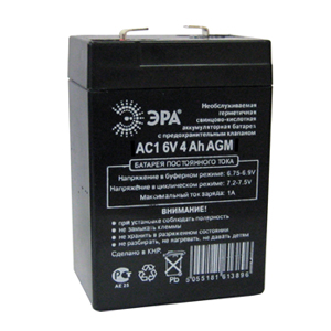 AC1 Аккум ЭРА 6V 4,5Ah для прожекторов (20/1100)