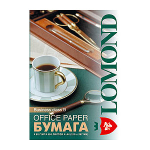0101004 Lomond Бумага BUSINESS (500 л., 80 г./м., Класс В)(А4) (100/500)