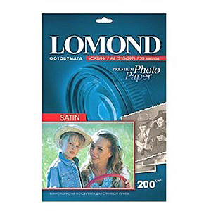 1101200 Lomond бумага А4 20л 200 г/м2 односторонняя Bright (сатин) (38/2090)