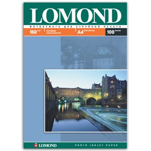 0102005 Lomond Бумага IJ А4 (мат) 160г/м2 (100 л) (12)