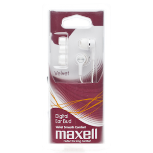 303436 Maxell Velvet White (1/10/40),вкладыши канальные (6/40)