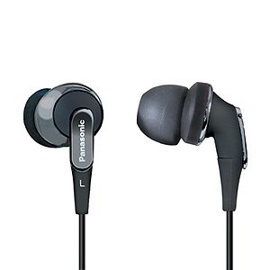 Panasonic RP-HJE 350 E-K вкладыши канальные, черные (10)