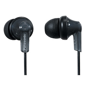 Panasonic RP-HJE 120 E-K вкладыши канальные, черные (10)