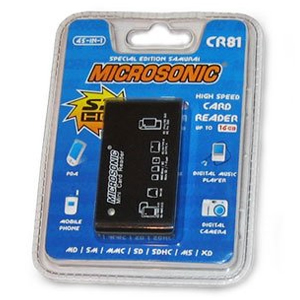 Microsonic Reader 45-in-1 CR81 (черный) (SDHC,MMC,SD,MS,xD,miniSD,microSD,M2,MMCmobile до 16Гб)