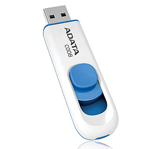 Флэш-диск A-Data 04 Gb С008 White (10)