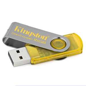 Флэш-диск Kingston 16 Gb DT 101 Yellow выдв.порт (25)