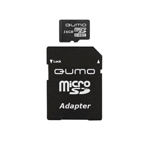 QUMO Micro Secure Digital 16 Gb Class 2 [HC] + Adapter