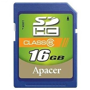 Apacer Secure Digital 16 Gb Class 6