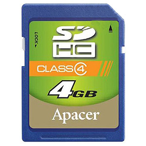 Apacer Secure Digital 04 Gb Class 4