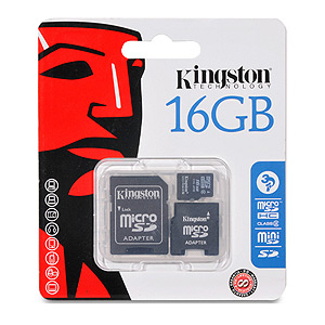 Kingston Micro Secure Digital 16 Gb Class2 + 2аdapter (5)