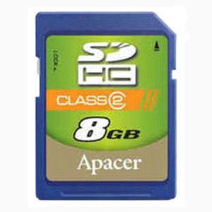 Apacer Secure Digital 08 Gb Class 6