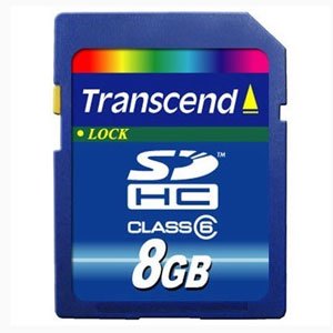 Transcend Secure Digital 08 Gb Class 6 [SDHC] (0/0/0)