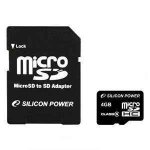 Silicon Power Micro Secure Digital 04 Gb SDHC Class 6 + 2adapt