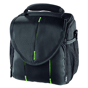 103673 Hama Сумка Canberra 120 чер/зел 16x10.5x17.5 (12/144)