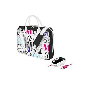 16527 Trust 15-16 Notebook Bag &amp; Mouse Bundle - Milano (8/96)