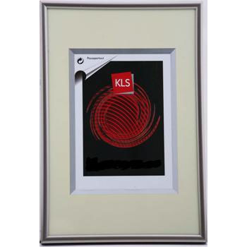 10x15 Ф/рамка KLS, пластик, титан (темное серебро) (6809.8)