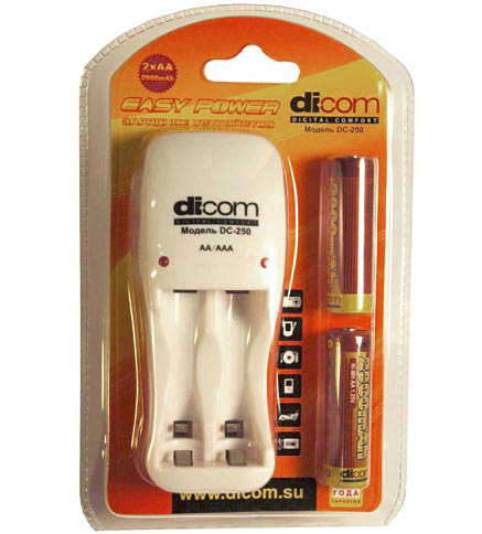 З/у DICOM ЗУ Easy Power DC250 +2 ak. 2900MhA