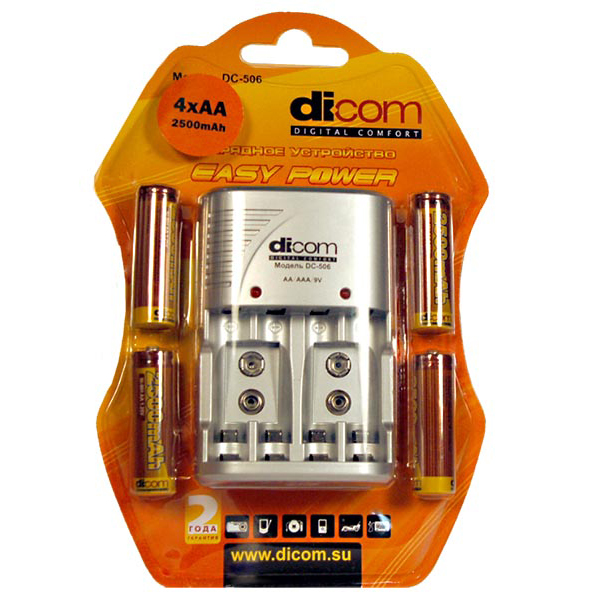 З/у DICOM ЗУ Easy Power DC506 +4 ak. 2700MhA