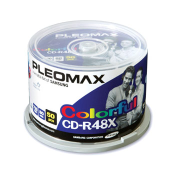 CD-R 80 min 700 mb 48x Pleomax Cake Box Color 50
