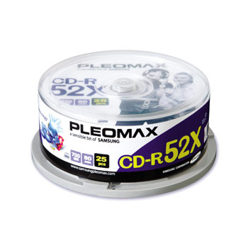 CD-R 80 min 700 mb 52x Pleomax Cake box 25
