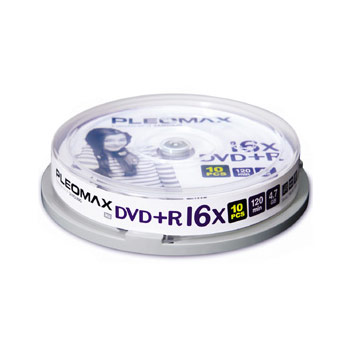 DVD + R 4.7 Gb, 16x, Pleomax Cake 10