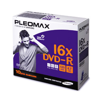 DVD + R 4.7 Gb, 16x, Pleomax Jewel