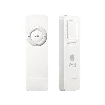 shuffle 512 mb / MP3, MP3 VBR, AAC, Audible, WAV / 12ч.р / 4ч.з / USB1.1 / 22г