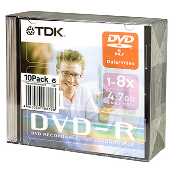 DVD - R 4.7 Gb, 8x , Slim (10) (120)