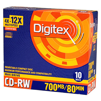 CD-RW 80 12x Slim (10)
