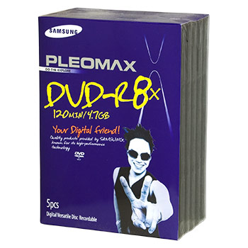 DVD - R 4.7 Gb, 8x, Pleomax .Video Box (5)(30)