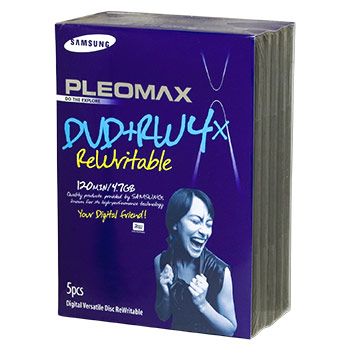 DVD + RW 4.7 Gb, 4x, Pleomax .Video Box (5)(30)
