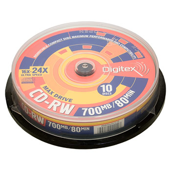 CD-RW 80 16x-24x Cake box (10/600)