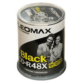 CD-R 80 min 700 mb 48x Pleomax Black Cake (100)