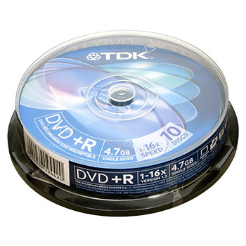 DVD + R 4.7 Gb, 16x Cake (10) (100)