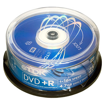 DVD + R 4.7 Gb, 16x Cake (25) (150)