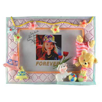 PS46375 керамика, 10x15, мишка на покрывале с игрушками, 4 в асс.