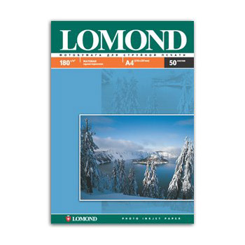0102014 Lоmond IJ А4 (мат) 180г/м2 (50 л) (19 шт/к)