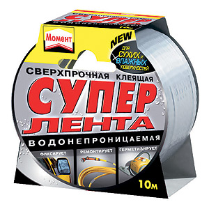 Момент СУПЕР ЛЕНТА, 10 м серебр. БЛ-1шт. (6/1320)