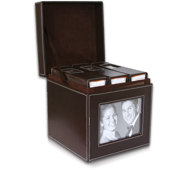 Набор: 3ф/альбома + BOX, натуральная кожа, книжный переплёт 1626.100.46.BB
