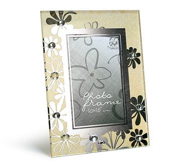 Ф/рамка стеклянная, со стразами GF46S1906