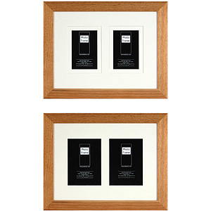 PI1652 Ф/рамка 30*40 с паспарту 2 фото 10*15 или 13*18 Ascona