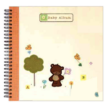 Q729942 Ф/а 40 стр 32*32 под уголки Spiral Natural Baby