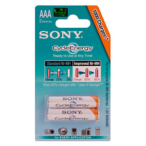       Sony HR03-2BL 800 mAh cycle energy BLUE [NHAAAB2K] (20/120/11520)