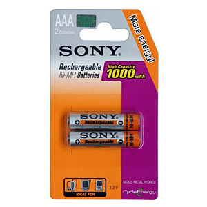       Sony HR03-2BL 1000 mAh (20/120)