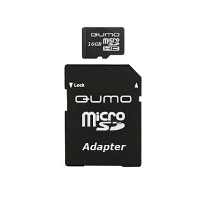       QUMO Micro Secure Digital 16 Gb Class 2 [HC] + Adapter