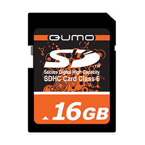       QUMO Micro Secure Digital 16 Gb Class 6 [HC] + Adapter