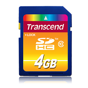       Transcend Secure Digital 04 Gb Class 10 [SDHC]